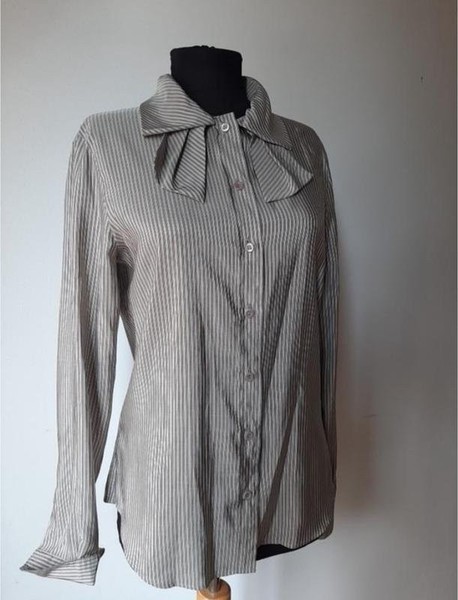 Women Moschino Shirt White Silk 32