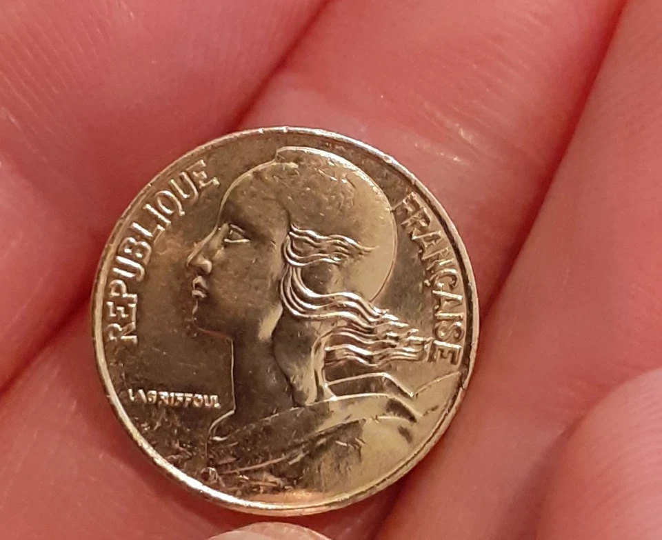 5 centimes Marianne 1993 République Française - TTB - Cupro aluminium - Photo 2/2