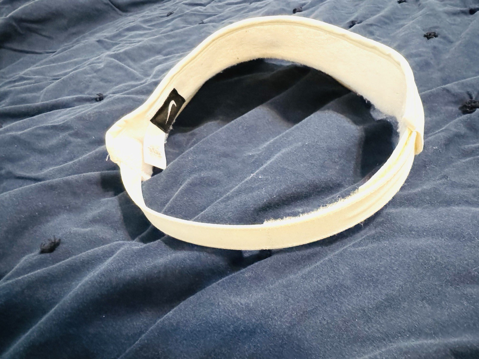 Vintage Y2K NIKE Visor Hat Cap White Adult Golfing Tennis  One Size Rare thumbnail 5