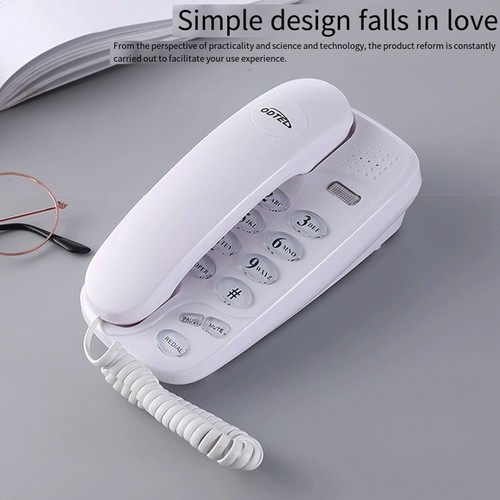 4X(-580 Big Button Corded Phone Wall-Mounted Telephones Machine Support1162 - Zdjęcie 3 z 10