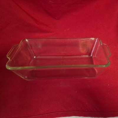 VTG Pyrex #212 Baking Dish Bread, Clear Glass