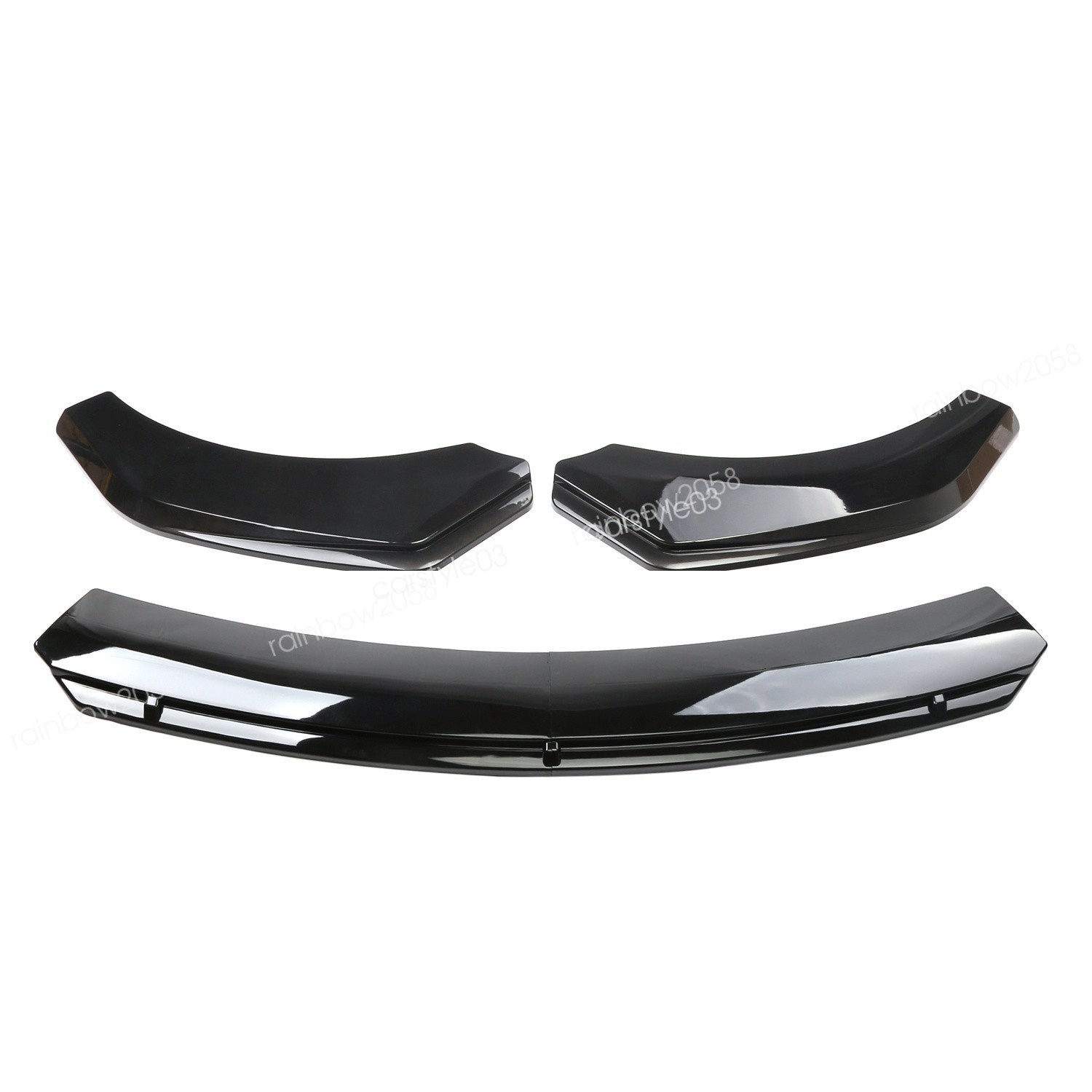For Aston Martin DBS Black Car Front Bumper Lip Chin Splitter Spoiler Body Kit