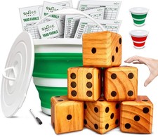 SWOOC Games - Yardzee, Farkle,  20 Giant Dice Games - Yard Dice All Weathe...