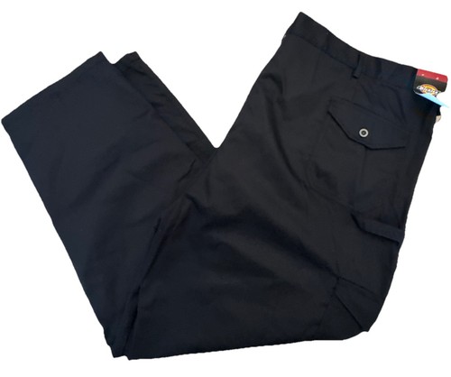BNWT Dickies Redhawk Super Work Trousers Black Men’s Size 50S L29 Cargo WD884