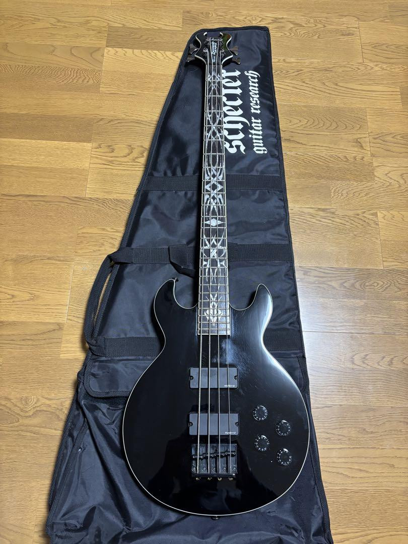 Electric Bass Guitar Schecter Diamond Series Devil Tribal