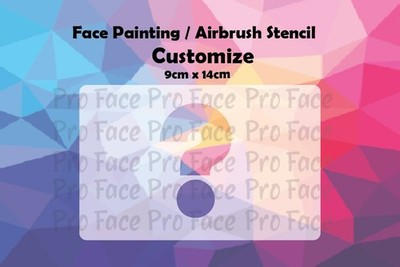 Schablone für Face Painting / Airbrush Schablone anpassen