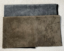 2 x Polsterstoff Stoffrest Möbelstoffe Dekostoffe Patchwork Grau und Braun