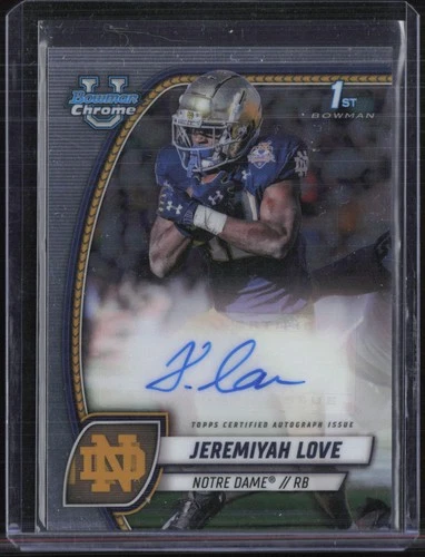 2024 Bowman U Chrome Jeremiyah Love Auto Autograph RC Rookie