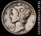 1945 Silver Mercury Dime - Scarce  Better Date  No Reserve  #L2758