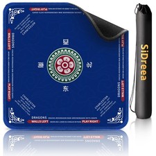 Mahjong Mat, 32.4 32.4 Inch Noise Reduction Anti-Slip Mahjong Mat for Table, ...
