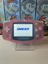 Pink Nintendo Game Boy Advance w/ IPS LCD Screen + USB-C Rechargeable Battery
