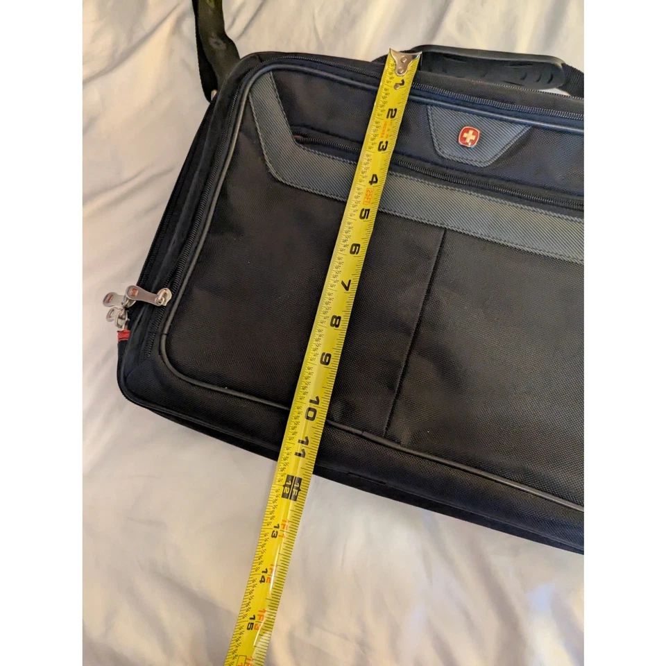 Bolso de hombro negro Swiss Army Attache Case para computadora portátil Foto 4 de 4