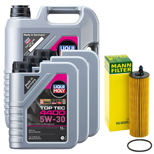MotoröL Set 4400 5W-30 Liqui Moly 8 Liter + ÖLfilter FüR Mercedes Esprinter B907-image