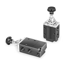 Parker 524411000 Manual Air Control Valve, 3-Way, 1/4In Npt