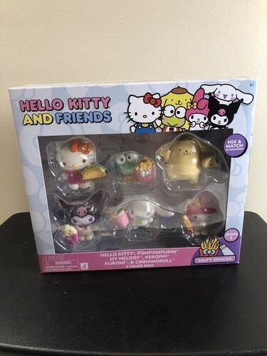 Sanrio Hello Kitty & Friends Serie 1 Snacks Salados Paquete de 6 Figuras...