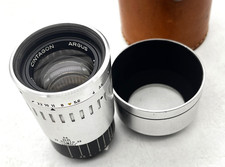 Argus Cintagon 100mm, f3.5, Made in Germany, in orig. leather Case, w/ shade
