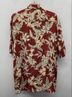 Pierre Cardin Men's Red Floral Rayon Hawaiian Shirt Vintage 90s Size M — photo 2