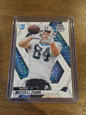 2025 Panini Mosaic #344 Mitchell Evans RC Rookie White Sparkle Prizm SSP