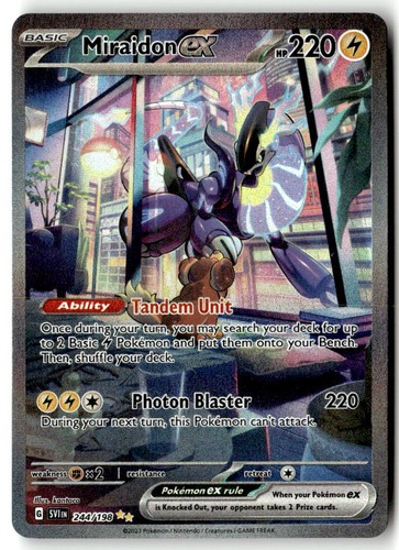Miraidon ex 244/198 Holofoil - Scarlet & Violet Base Set - PTCG - NM
