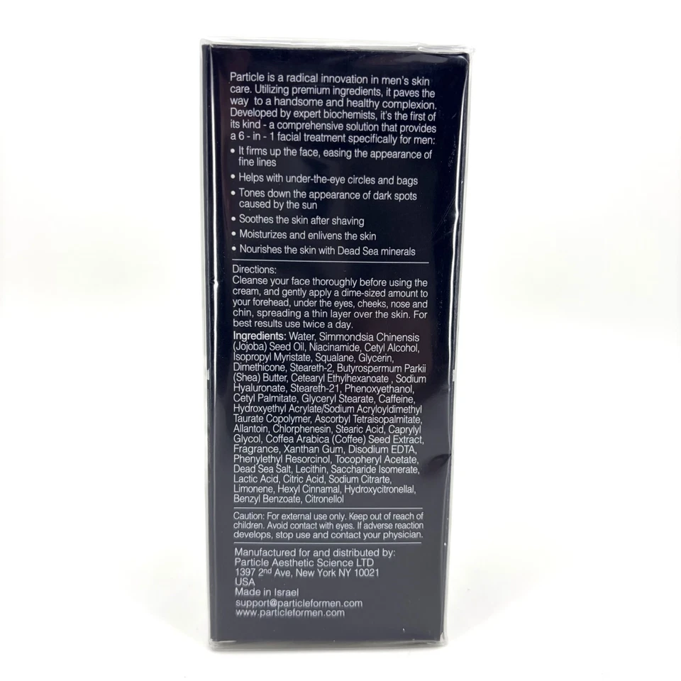 粒子面霜男士 6 合 1 抗衰老配方 — 第 2/2 张图片
