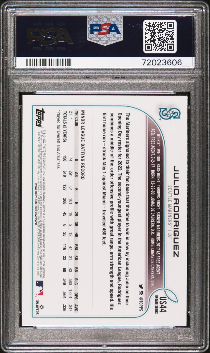 2022 Topps Update Series - Julio Rodriguez #US44 Vertical