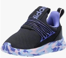 NEW Adidas Kids Lite Racer Adapt 7.0 Black Multi Flash Many Sizes