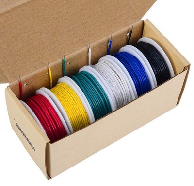 18 Awg Solid Wire18 Gauge Tinned Copper Wire Pvc od 1.88 Mm 6 Different Color
