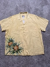 Vintage Paradise Found Men’s 2XL Yellow Pineapple Print