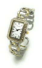 Varsales Ladies Rectangle Elegant Metal Bangle Cuff Fashion Quartz Watch