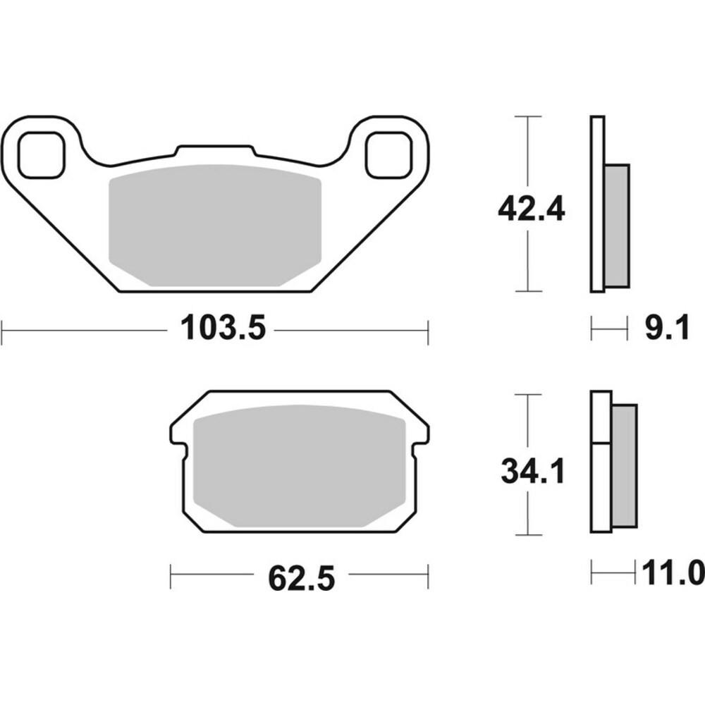 Brembo Organic Brake Pads 07GR78CC For Motorcycle Parts Accessories