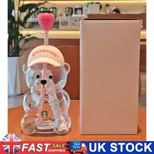 2026 Limited Edition Bearista Glass Straw 20oz Baseball Cap Strawberry Edition