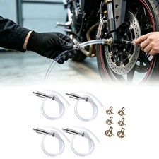 4 Pcs Brake Bleeder Hose One Way Check Valve Tube Bleeding Tool Kit Silver Us 4 Pcs Brake Bleeder Hose One Way Check Valve Tube Bleeding Tool Kit Silver Us