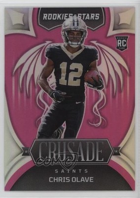 2022 Panini Rookies & Stars Crusade Pink Prizm 49/75 Chris Olave #CR-16 RC 07lk