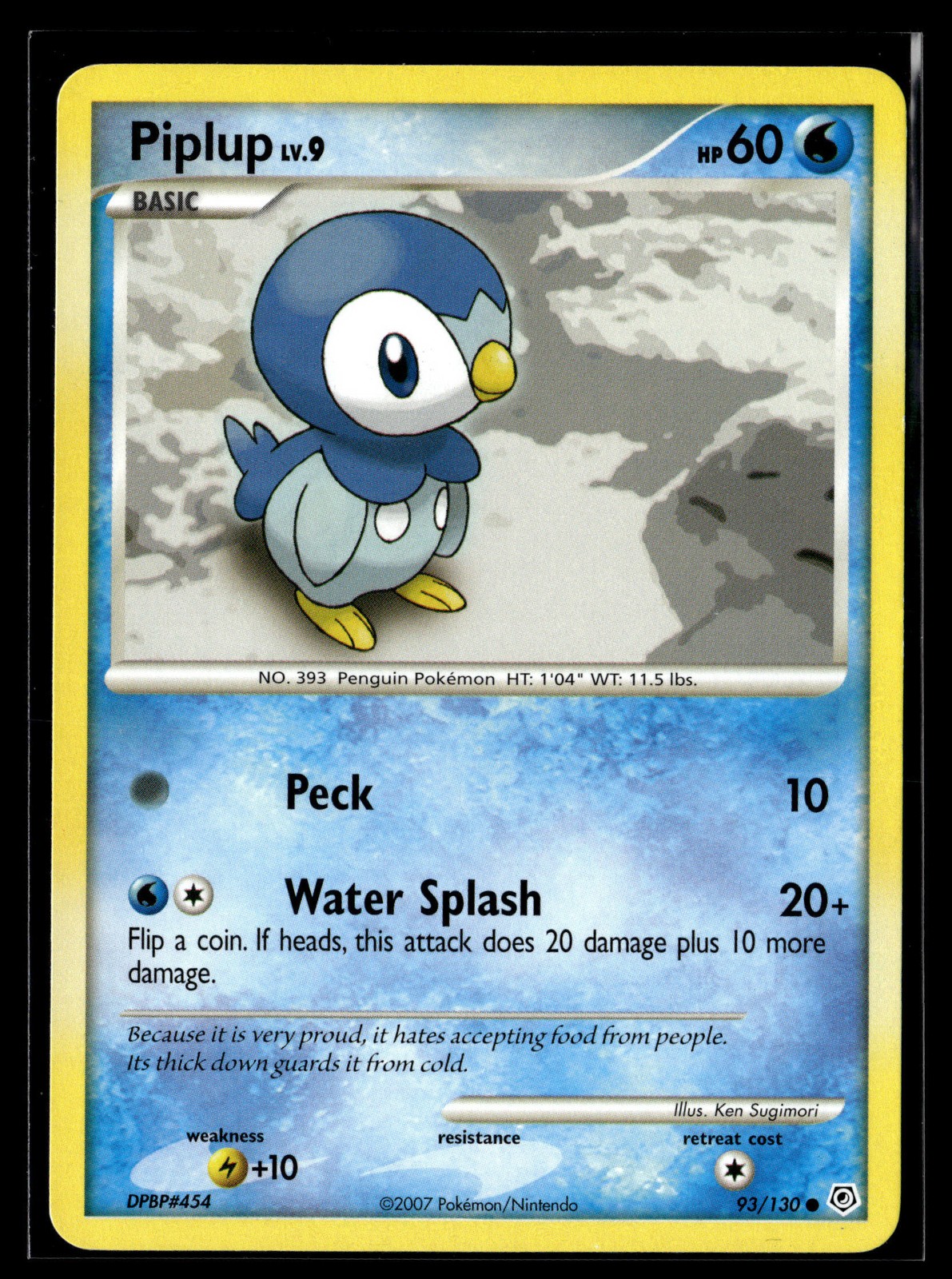Pokemon TCG Diamond and Pearl #93/130 Piplup