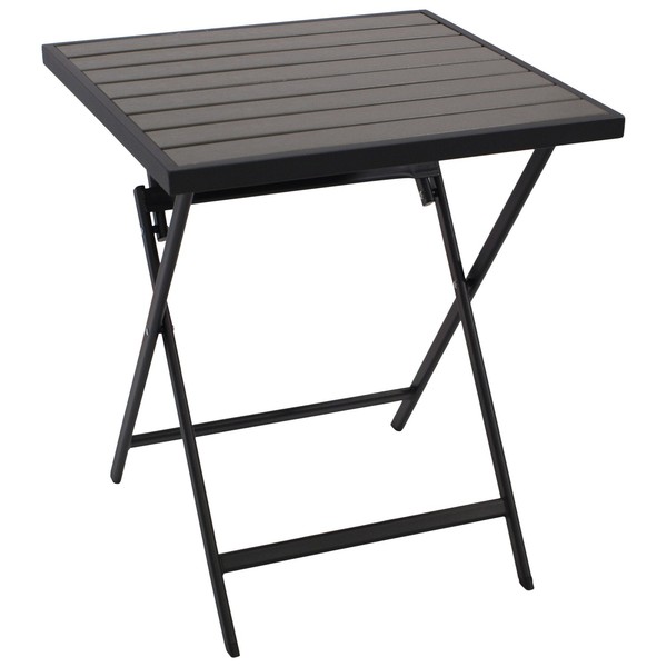 Gartentisch Bistrotisch Balkontisch Klapptisch Asciano 60X60Cm Metall Kunstholz-image