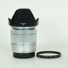 Good Condition With Filter and Hood FUJIFILM Fujinon XC16 50mm F3.5 5.6 OIS Silv