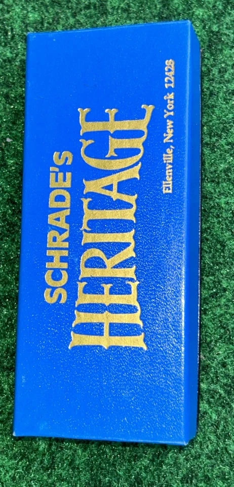 Cuchillo Trampero Vintage Raro Schrade EE. UU. 1983 Heritage Green Bone 2941 Foto 4 de 4