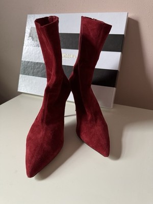 Women's Red Suede Boots