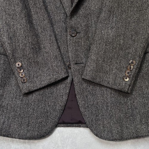 Polo Ralph Lauren set tuta tweed marrone spina di pesce lana giacca pantaloni taglia M 38R - Foto 13 di 20