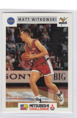 Australian Basketball Card 1993. NBL #21 Canberra Canons Matt Witkowski