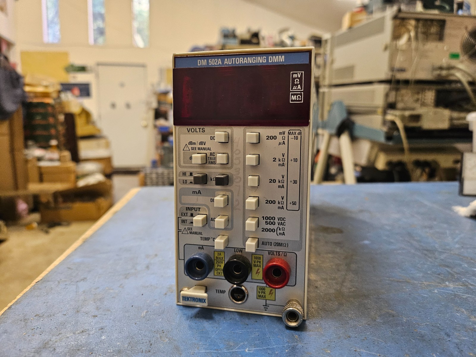 Tektronix Model DM-502A multimeter plug in - needs work read