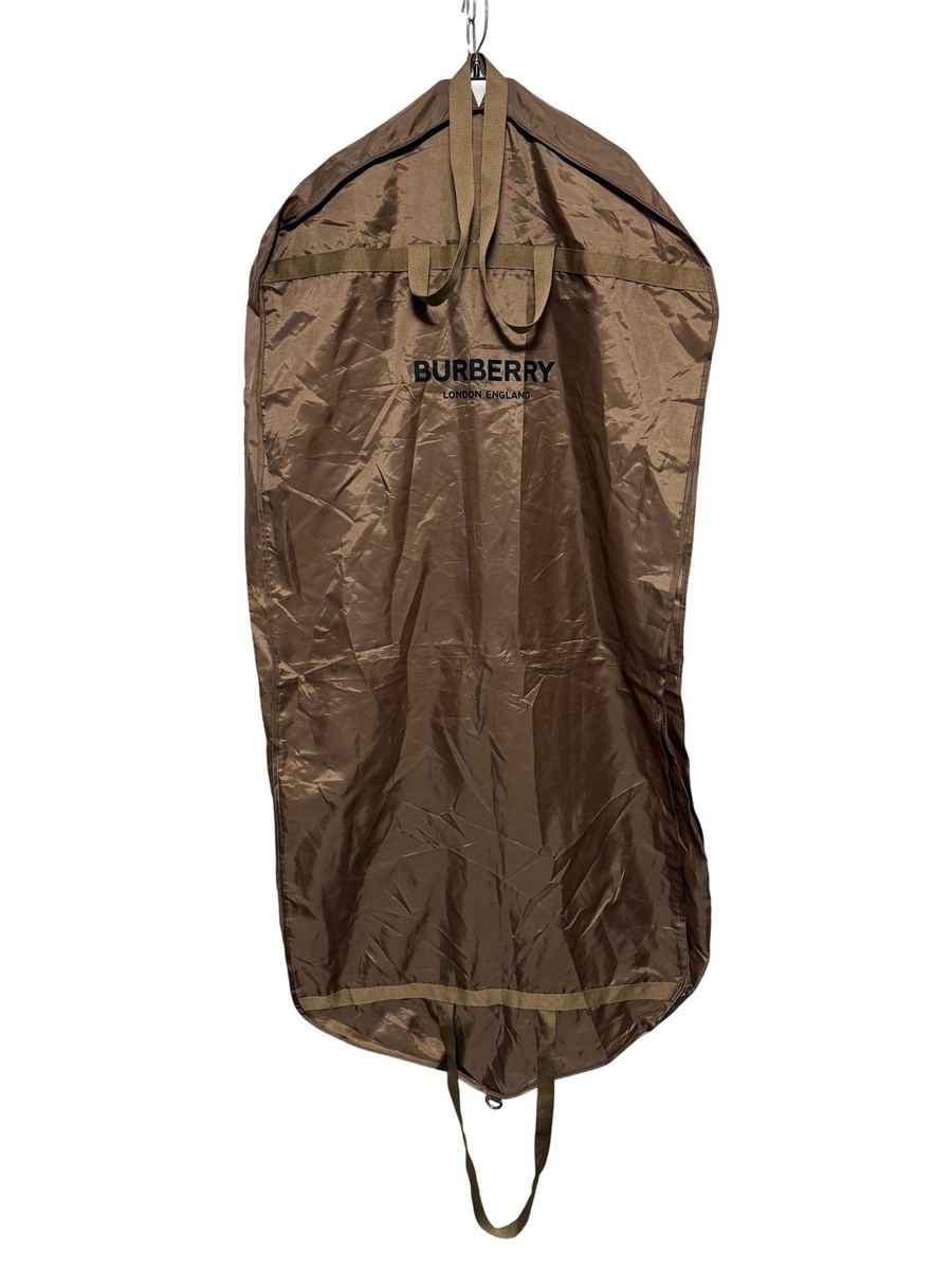セール！Burberry BRITナイロン テーラードジャケットXXL 収納袋付 Burberry Garment Bag Suit Cover Tan Recycled Polyester Logo Zip
