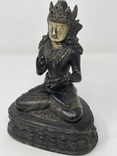 Super Rare Antique Post-Licchavi Period “Tribal” Bronze Figure Of Buddha Statue