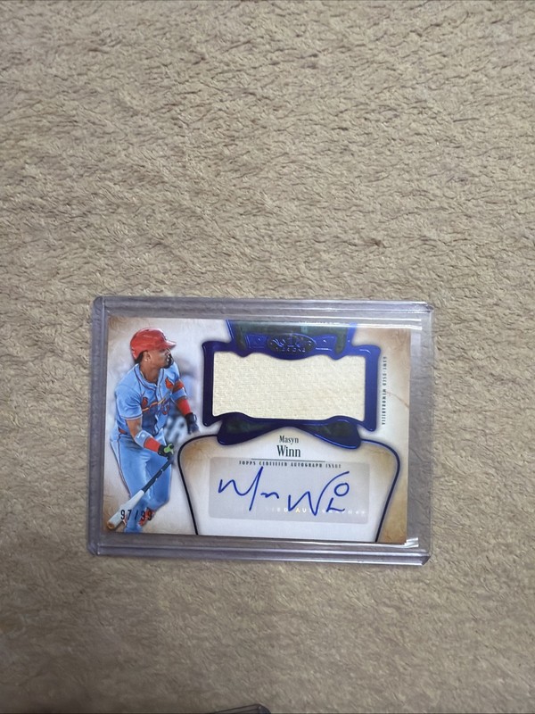 Topps 2026 Tier One Masyn Winn Cardinals Auto Jumbo Relic AT1JR-MW /99