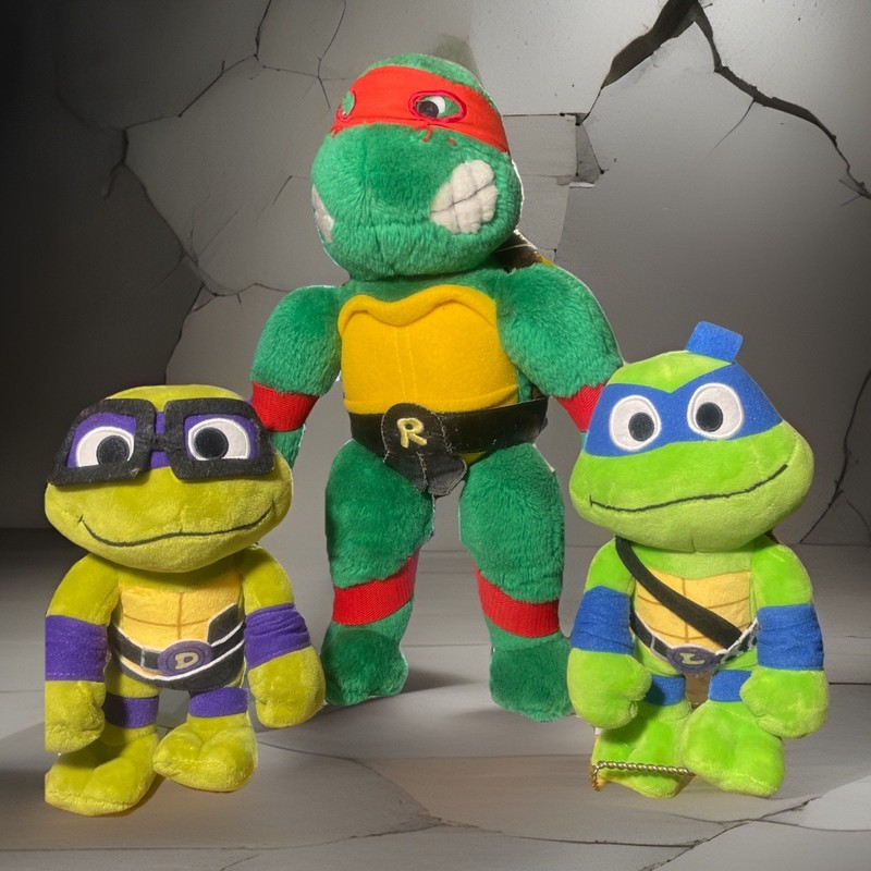 Teenage Mutant Ninja Turtles Plush Stuffed Animal set Of 3