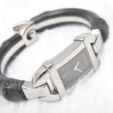 GUCCI Bamboo Bangle Watch Black From Japan