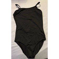 Bloch Girls Black Spaghetti Strap Dance Gymnastics Leotard, Size 14