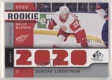 2020-21 Upper Deck SP Game Used Rookie Relics Blends 2/150 Gustav Lindstrom b8c