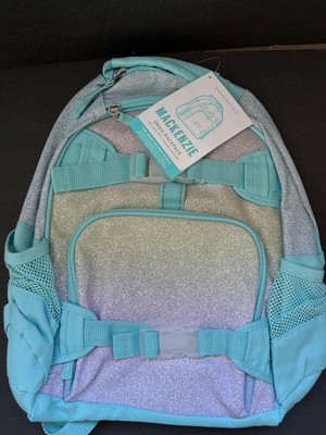 Pottery Barn Kids MacKenzie Sky Ombre Glitter Small BACKPACK School Summer NEW