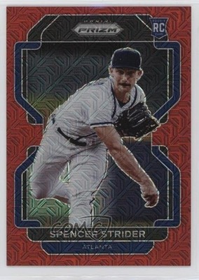 2022 Panini Prizm Tier III Red Mojo 2/149 Spencer Strider #240 Rookie RC 0xa